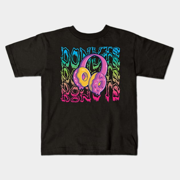 Donuts Kids T-Shirt by maxcode